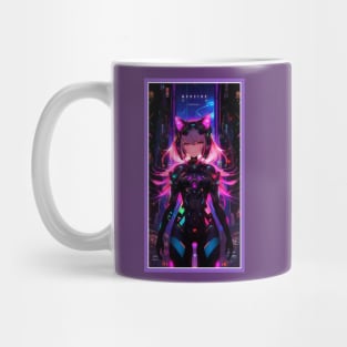 Anime Cute Cat Girl | Quality Anime Girl Artwork | Sci-Fi Manga Girl Anime Art Mug